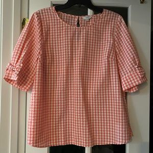 Crown and Ivy checked top